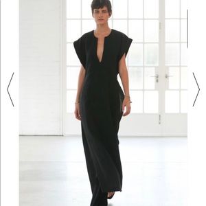 Long poncho linen dress